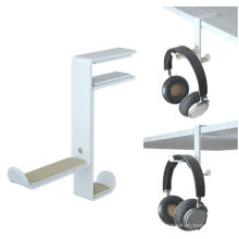 Multi-functional Hook Under Table Adjustable Headphone Hanger Table Clamp For Earphone